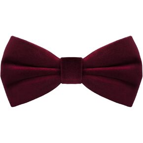 Bow Ties for Men, Mens Velvet Bow Tie Black Bow Tie Pre Tied Bowtie for Tuxedo Wedding Business