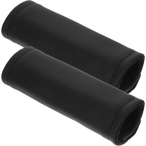 CALLARON 2pcs Car Pulling Gloves Car Accessories Car Grab Handle Cover Leather Handle Cover Car Door Handle Protector Car Handle Protection Pu Leather Grip Inside The Car