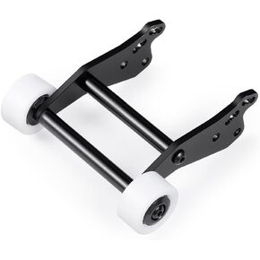 CNC Machined Wheelie Bar Kit Aluminum Rear Head Up Wheel with Bearings Set for 1/18 LOSI Mini LMT 4WD RC Monster Truck Upgrades