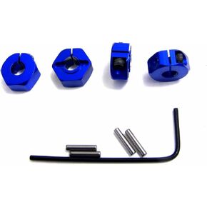 Hot Racing SLF1006 Blue Aluminum 12mm Wheel Hex TRA 4x4