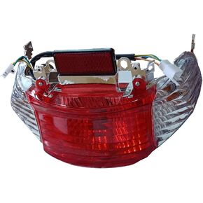 New Rear Tail Light Brake Turn Signal Taillight Compatible With Gy6 49cc 50cc Tao Tao Sunny ATM-50 Roketa Sunl Jonway Baja SC50 Chinese Scooter Moped Motorcycle