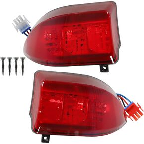 WFLNHB 2x Taillight Tail Light Rear Light 12V 3 Wires Tail Light Replacement for Club Car Precedent 2004-up