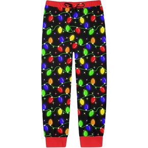 TUONROAD 7-16 Years Teens Boys Girls Warm Cofmy Christmas Pajama Pant Bottoms for Kids Winter Sleepwear