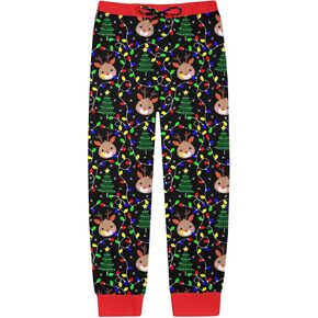 TUONROAD 7-16 Years Teens Boys Girls Warm Cofmy Christmas Pajama Pant Bottoms for Kids Winter Sleepwear