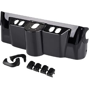 SHMTOOL Gloss Black Inner Fairing Switch Panel Dash Cover ABS Plastic for Harley Touring Models Electra Glide Classic FLHTC 1996-2013, Street Glide 2006-2013