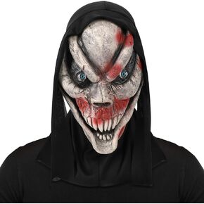 قناع الهالوين من اللاتكس الطبيعي قناع جمجمة مخيف رعب قناع رأس كامل لحفلة الهالوين زي تنكري