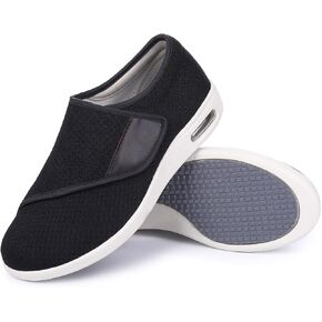 SPR&JOY Diabetic Shoes for Women, Women's Wide Width Elderly Shoes, Adjustable Closure Lightweight Breathable, Swollen Feet Walking Edema Sneakers