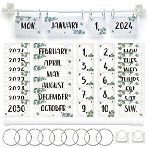 Color calendar bulletin board set, color flip calendar with bracket, color classroom decoration with bracket, color calendar classroom decoration, adjustable calendar bracket, classroom home decoration