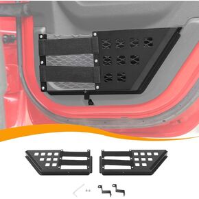 Hoolcar Front Door Storage Pockets, Door Side Insert Organizer Box Flexible Door Net Pocket Replacement Fit for Jeep Wrangler JL JLU & Gladiator JT 2018-2024, Interior Accessories