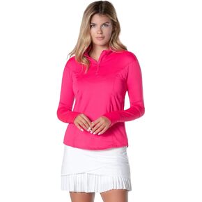 Lucky In Love Women's 1/4 Zip Long Sleeve Shirt