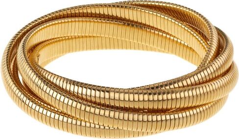 Cobra Bracelet With Five Intertwined 7mm Wide Flexible Stretch Interlocking Omega Twist Bands MADE IN USA in Saudi Arabia