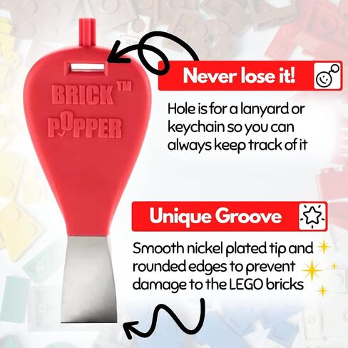World's Fastest Brick Separator Tool - Efficient Brick Remover for Kids and Adults - Perfect for Ages 6 and Up - Essential Brick Tool (Red) in Saudi Arabia