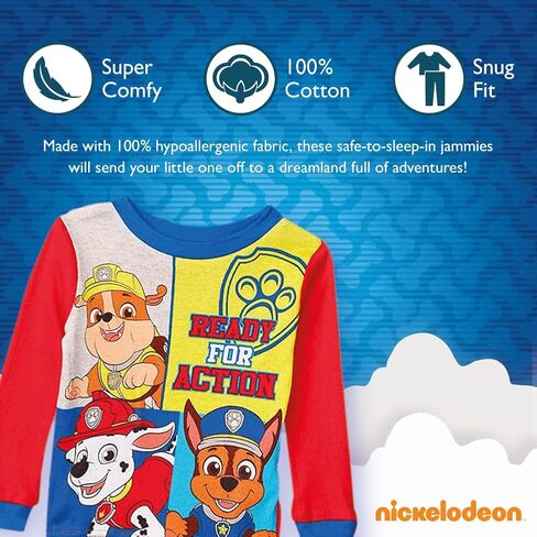 Nickelodeon Boys' Little “Paw Patrol" Pajama Set, On The Go, 2T in Saudi Arabia
