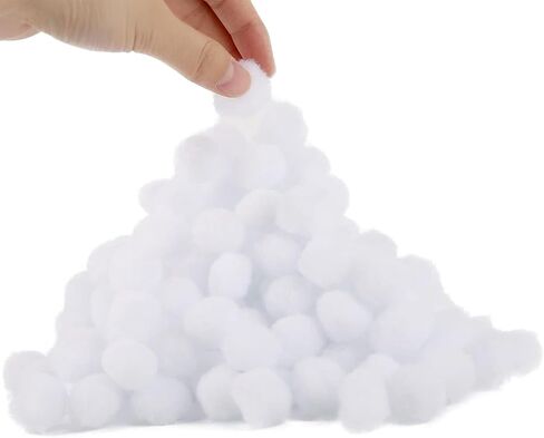 200 Pieces Pom Poms, 1 Inch Craft Pom Pom Balls, Fluffy Soft Craft Pompoms, Pompoms Puff Balls for DIY Creative Arts Crafts Christmas Home Decorations(Purple) in Saudi Arabia