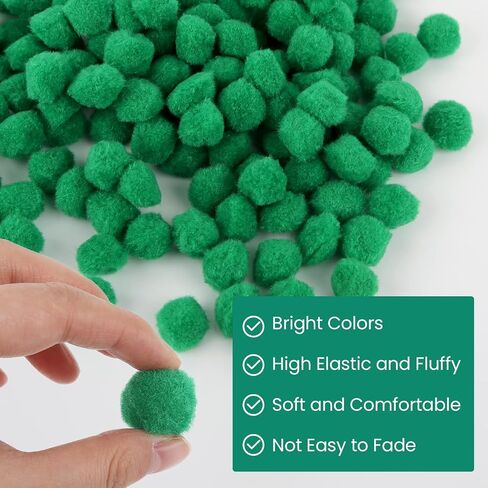 200 Pieces Pom Poms, 1 Inch Craft Pom Pom Balls, Fluffy Soft Craft Pompoms, Pompoms Puff Balls for DIY Creative Arts Crafts Christmas Home Decorations(Purple) in Saudi Arabia
