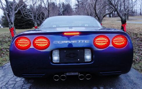 iJDMTOY Smoked Lens F1 Style Strobe Featured LED Trunk Lid High Mount Third Brake Light Assembly Compatible With 1997-2004 Chevy C5 Corvette in Saudi Arabia