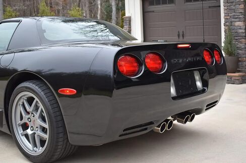 iJDMTOY Smoked Lens F1 Style Strobe Featured LED Trunk Lid High Mount Third Brake Light Assembly Compatible With 1997-2004 Chevy C5 Corvette in Saudi Arabia