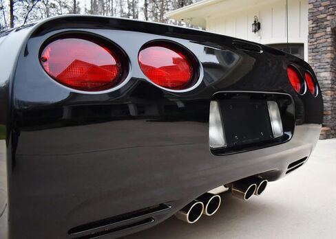 iJDMTOY Smoked Lens F1 Style Strobe Featured LED Trunk Lid High Mount Third Brake Light Assembly Compatible With 1997-2004 Chevy C5 Corvette in Saudi Arabia