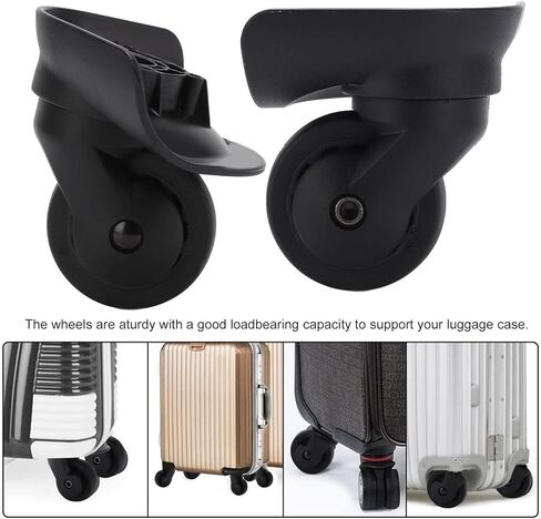 Wheels Replacement, Luggage Replacement Wheels, 1 Pair A53 Trolley Case Luggage Wheel Travel Suitcase Wheel Replacement Casters in Saudi Arabia