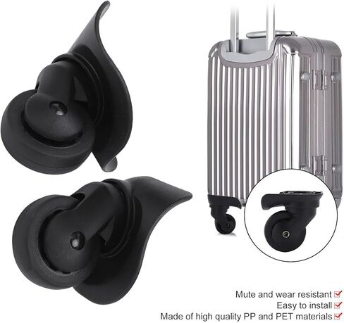 Wheels Replacement, Luggage Replacement Wheels, 1 Pair A53 Trolley Case Luggage Wheel Travel Suitcase Wheel Replacement Casters in Saudi Arabia