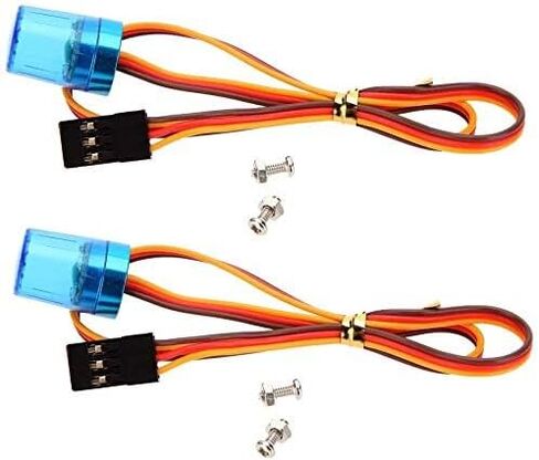RC Car Police Flash Light,WONFAST 360° Rotation 5 Modes Ultra Bright LED Strobe Lights Compatible with 1/8 1/10 RC Mode Truck Car Accessory(2Pack Yellow) in Kuwait