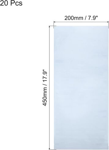 MECCANIXITY 20Pcs Anti Static Bags ESD Shielding Bag Flat Open Top Anti Static Bag for Electronic Devices 9.8x15.7 Inch(250 * 400mm) in Saudi Arabia