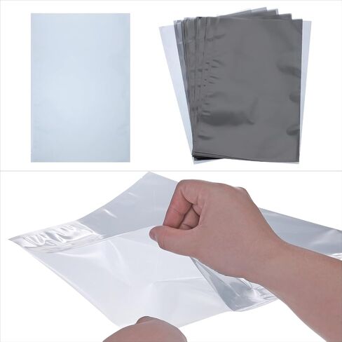 MECCANIXITY 20Pcs Anti Static Bags ESD Shielding Bag Flat Open Top Anti Static Bag for Electronic Devices 9.8x15.7 Inch(250 * 400mm) in Saudi Arabia