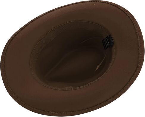 Western Cowboy Hat Wide Brim Felt Cowgirl Fedora Classic Panama Cowboy Hat with Belt Buckle for Women Men in Saudi Arabia