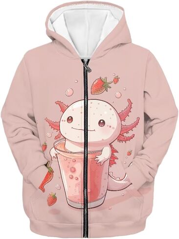 Girls' Fashion Hoodies & Sweatshirts Lightweight Girls Zip Up Sweatshirt Size 6-16 Fall Winter Jacket in Saudi Arabia