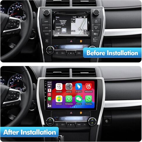 2+32G 10.1 بوصة Android 12 ستيريو سيارة لتويوتا كامري 2015-2017 IPS شاشة لمس راديو السيارة مع Carplay وAndroid Auto دعم كاميرا احتياطية GPS FM Navi BT SWC in Kuwait
