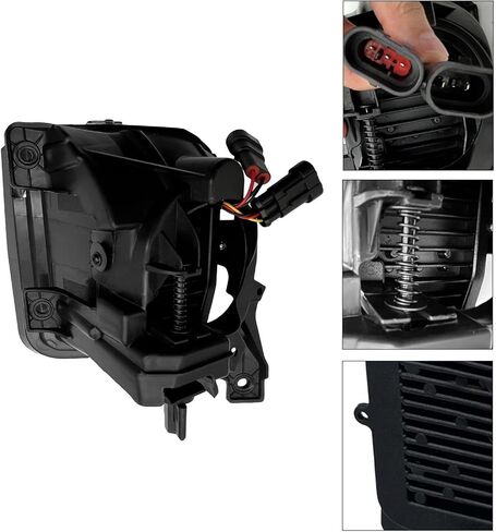 Fog Lights Compatible with 2013 2014 2015 2016 2017 2018 Ram 1500 Pickup, Bumper Driving Fog Lamps Assemblies, 1 Pair with Left and Right Side (Clear Lens) in Kuwait