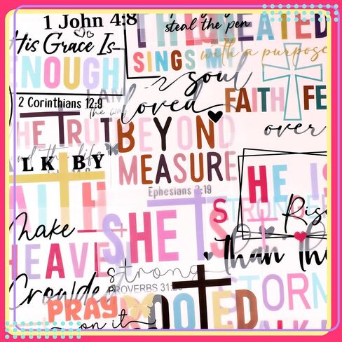 36 Sheets Iron on Transfers Patches Vinyl Iron on Patch Embroidered Applique for T Shirt Jacket Pillow Covers Backpack Hoodies DIY Decorations(Christian Bible) in Saudi Arabia