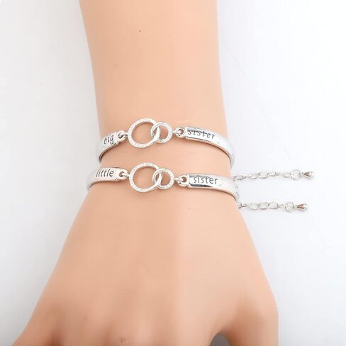 BNQL Big Sister Little Sister Bracelets Gifts Sister Bracelet for 2 Sister Jewelry from Sister Birthday Gifts in Saudi Arabia