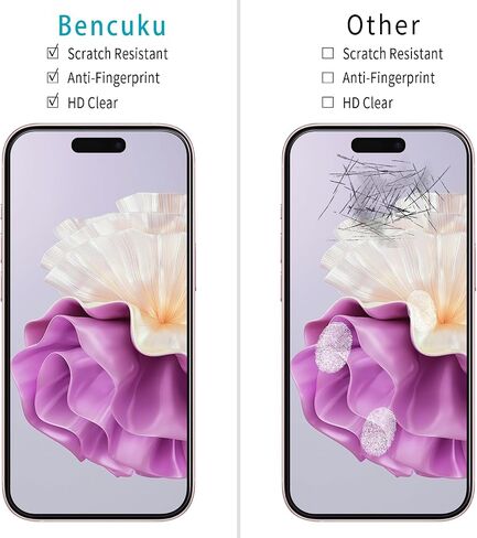 (عبوتان مصممتان لهاتف iPhone 16، واقي شاشة من الزجاج المقوى، تغطية كاملة، مضاد للخدش، خالٍ من الفقاعات in Kuwait