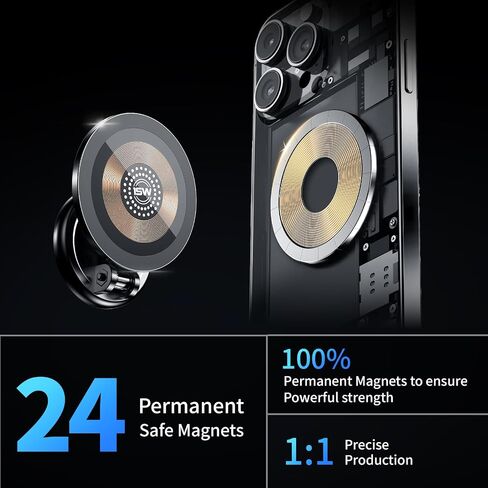 for MagSafe Car Holder,【360° Rotation & Strong Magnet】 Magnetic Phone Holder for Car, Compatible for iPhone 15 14 13 12 Pro Max Series in Kuwait
