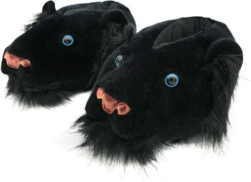 Onmygogo Fuzzy Winter Animal Tiger Slippers for Men Women Adult and Little Big Kids Boys Girls, Novelty slippers for Halloween Christmas in Saudi Arabia