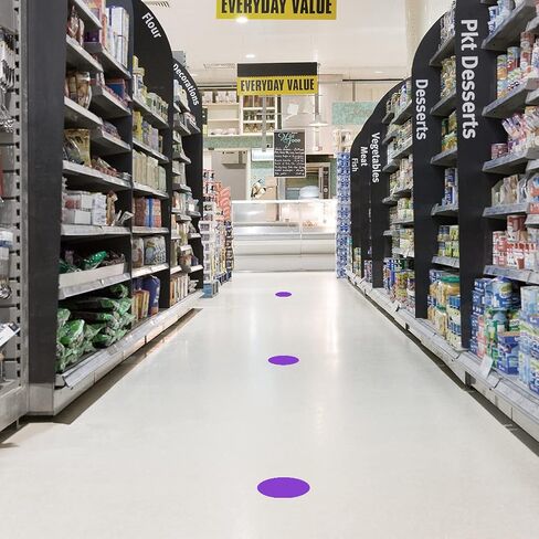 500 PCS Dot Sticker Tape 2" Inch Round Color Coding Labels Removable Writable Circle Floor Decal for Marking Organizing Social Distancing Black in Kuwait