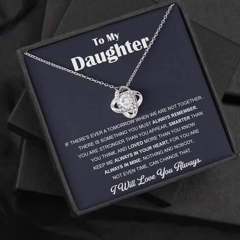 Daughter Necklace as Gifts for Daughter from Mom Dad, Daughter Jewelry From Dad, Daughter Necklaces From Mom, Birthday Gift for Daughter Adult, Daughter Gifts Christmas Graduation Valentine Idea Gifts in Saudi Arabia