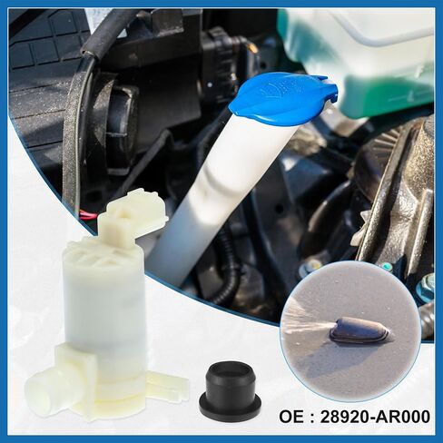Car Windshield Washer Motor Pump Replacement Fit for NISSAN 350Z - Pack of 1 White Item Replacement in Saudi Arabia
