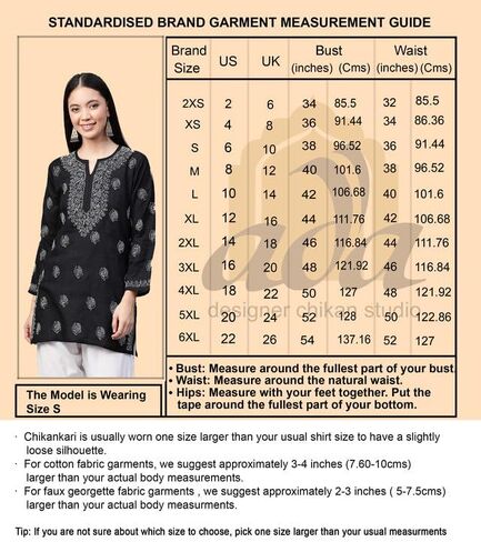 Ada Hand Embroidered Chikankari Indian Cotton Top Tunic Blouse for Women A911344 in Kuwait