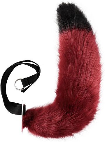 Faux Fur Wolf Tail Animal Big Tail Furry Fox Tail for Halloween Party Cosplay Costume Fancy Dress Props in Kuwait