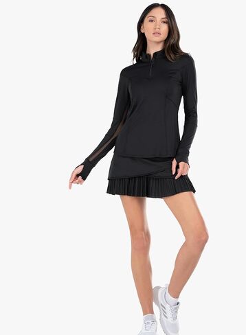 Lucky In Love Women's 1/4 Zip Long Sleeve Shirt in Kuwait