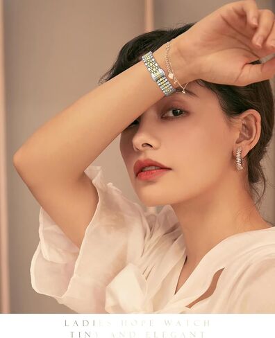 CTYBB سوار معدني نحيف مع حافظة متوافقة مع أحزمة ساعة Apple للنساء 40 مم 41 مم 38 مم 42 مم، أشرطة سلسلة من الفولاذ المقاوم للصدأ لسلسلة iWatch Bands 10 9 8 7 6 5 4 3 2 1 SE، ضوء النجوم in Kuwait