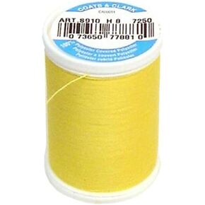 Coats Thread & Zippers Dual Duty XP General Purpose Thread, 250-Yard, Sun Yellow
