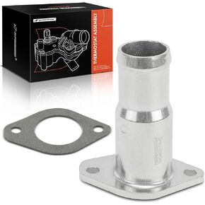 A-Premium Engine Coolant Thermostat Housing Compatible with Select Jeep, Dodge & Chrysler Models - Wrangler TJ 2003-2006, Liberty 2002-2005, Caravan 2001-2007, Voyager 2001-2003