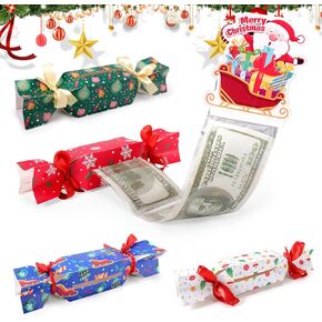 4PCS Birthday Money Box for Cash Gift Pull,Funny Surprise Box Money Gift Box for Kids Adults,Candy Birthday Money Holders Exploding Money Roll Pull Pouch,Creative Ways to Give Money Gifts
