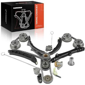 A-Premium Engine Timing Chain Kit W/Sprocket & Tensioner & Guide Compatible with Jeep Grand Cherokee, Wrangler & Dodge Grand Caravan, Charger & Chrysler Town & Country & Ram ProMaster 1500 - V6 3.6L