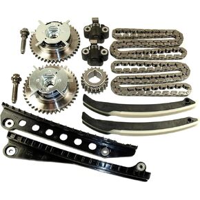 Cloyes Timing Chain Set, Single Roller, Guides/Tensioners/Tensioner Arms/Steel Gears