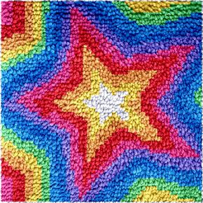 Puzamen Latch Hook Kits Pillow for Kids Adults Beginner Christmas Hat Crochet Yarn Cushion Colour Pre-Printed Canvas Rug Needlework DIY Pillowcase Hook and Latch Kit Home Arts Crafts Sofa Decoration