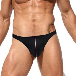 Men's Sexy Thong Low Rise G-Strings Bulge Pouch T-Back Briefs Underwear Bikini